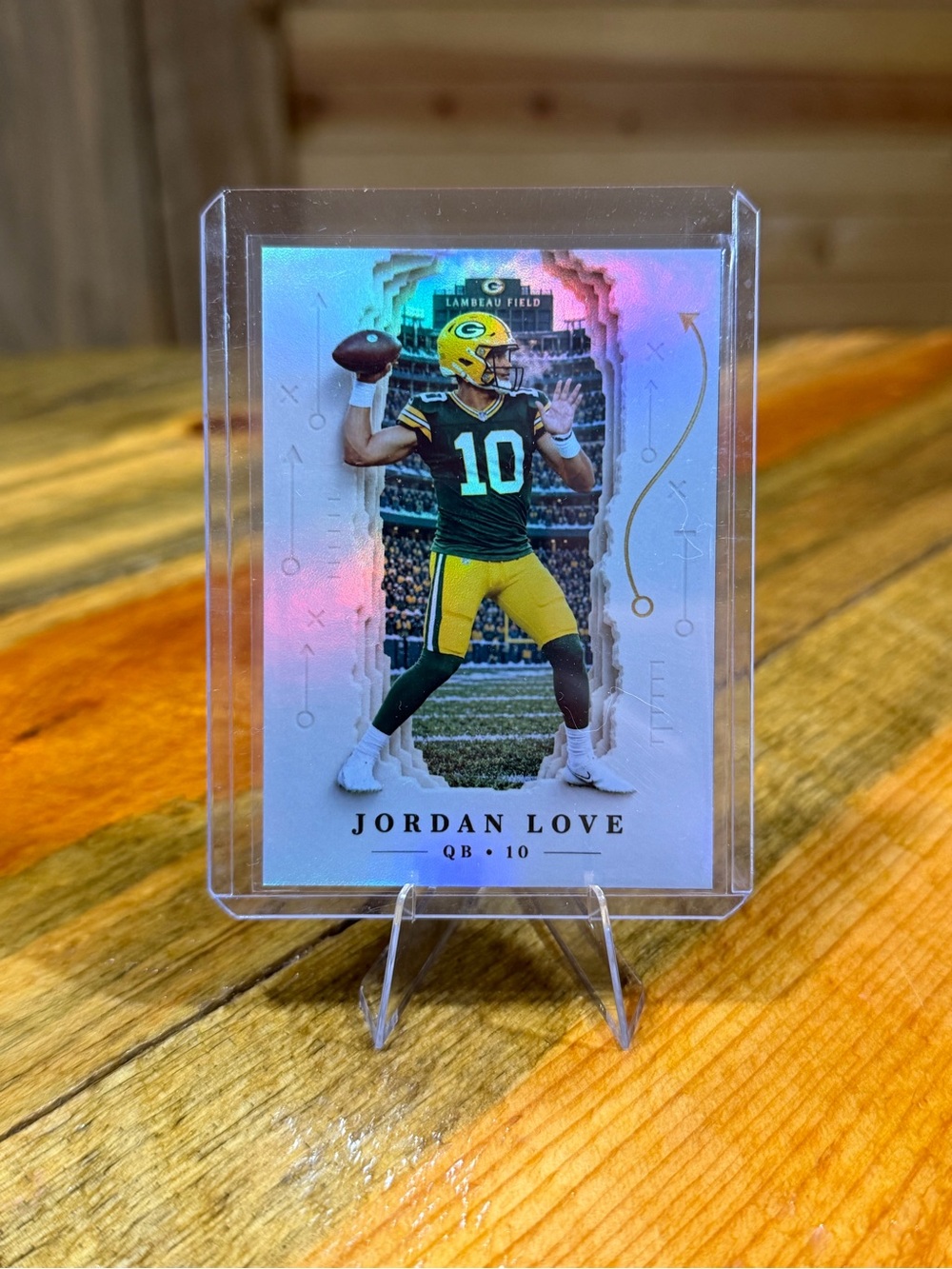 Jordan Love Green Bay Packers Custom Football Card
